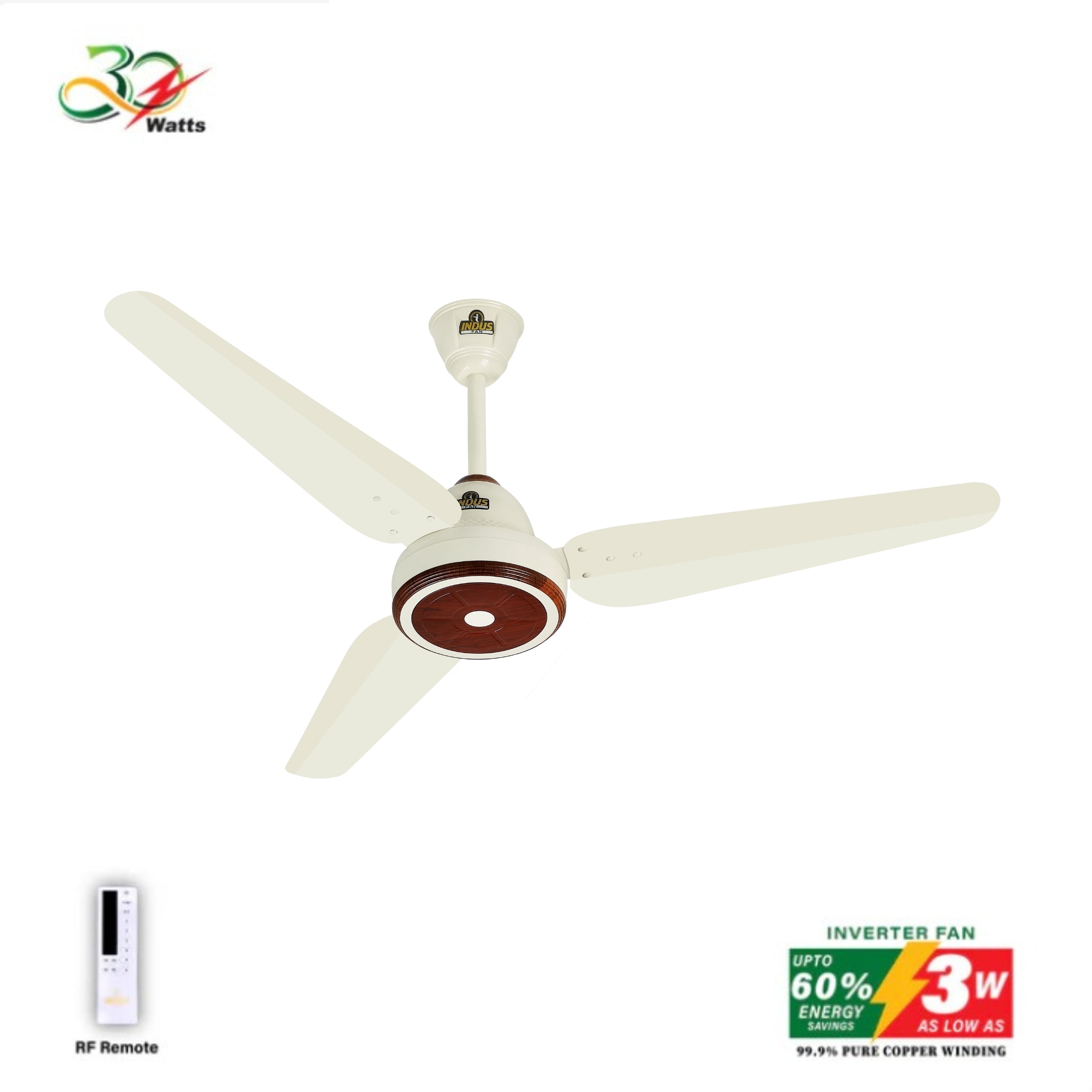 Heaven Plus Model Ceiling Fan (30-Watt Inverter Fan)