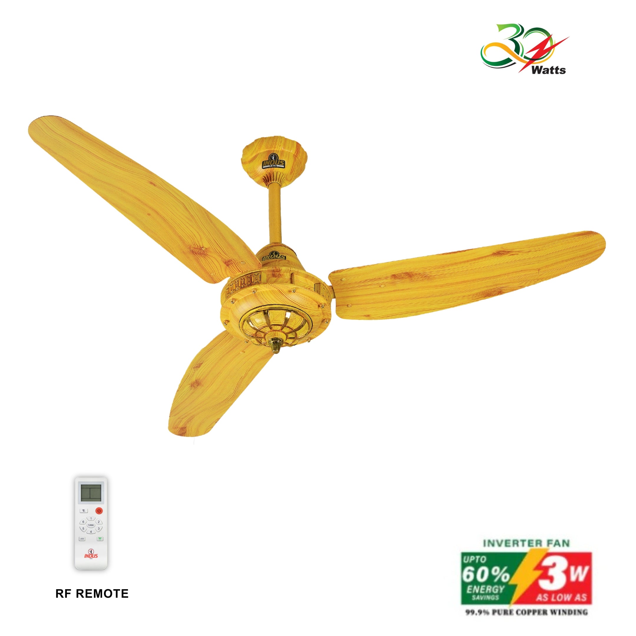 Antique Model Plus Ceiling Fan (30-Watt Inverter Fans)