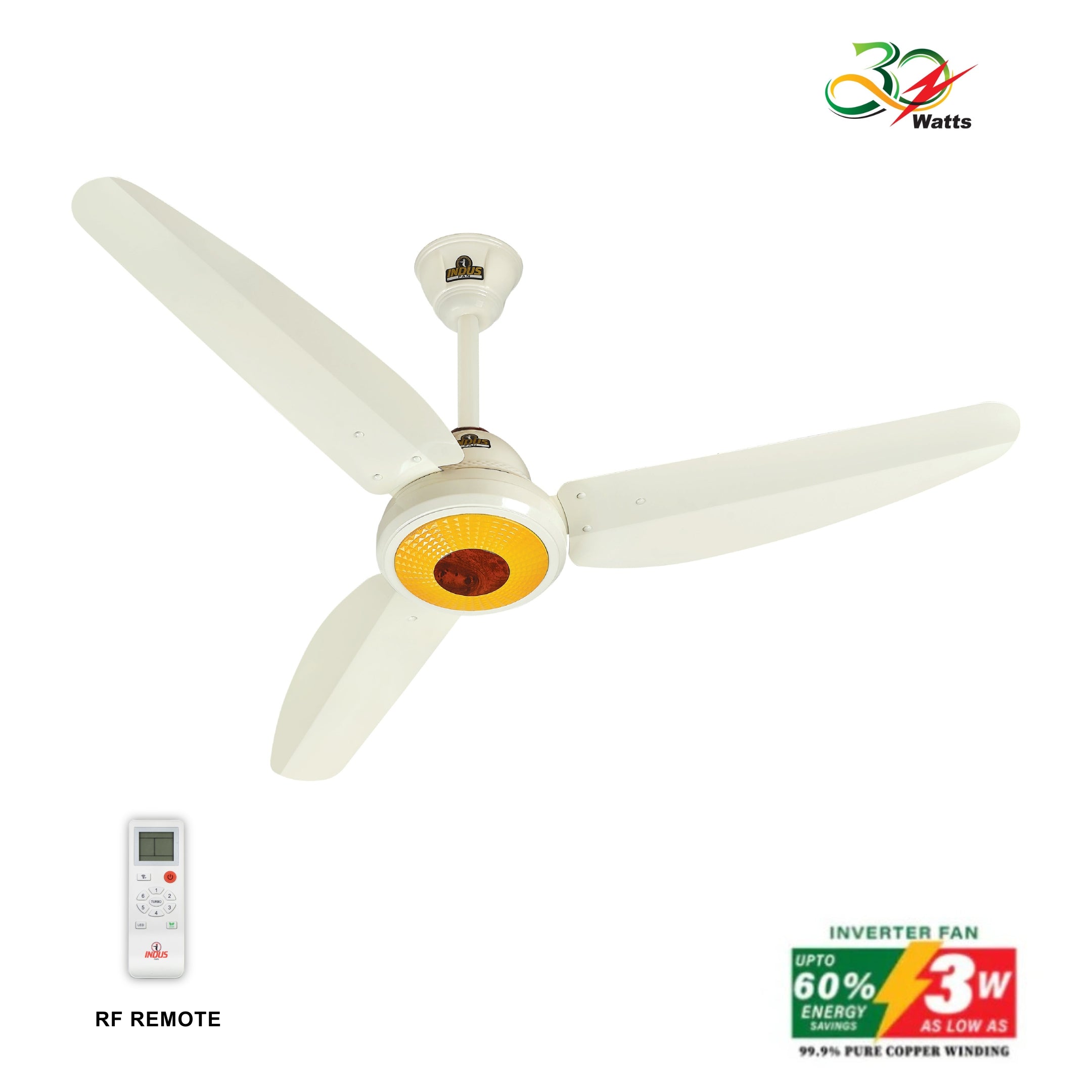 Prime Model Ceiling Fan (30-Watt Inverter Fans)