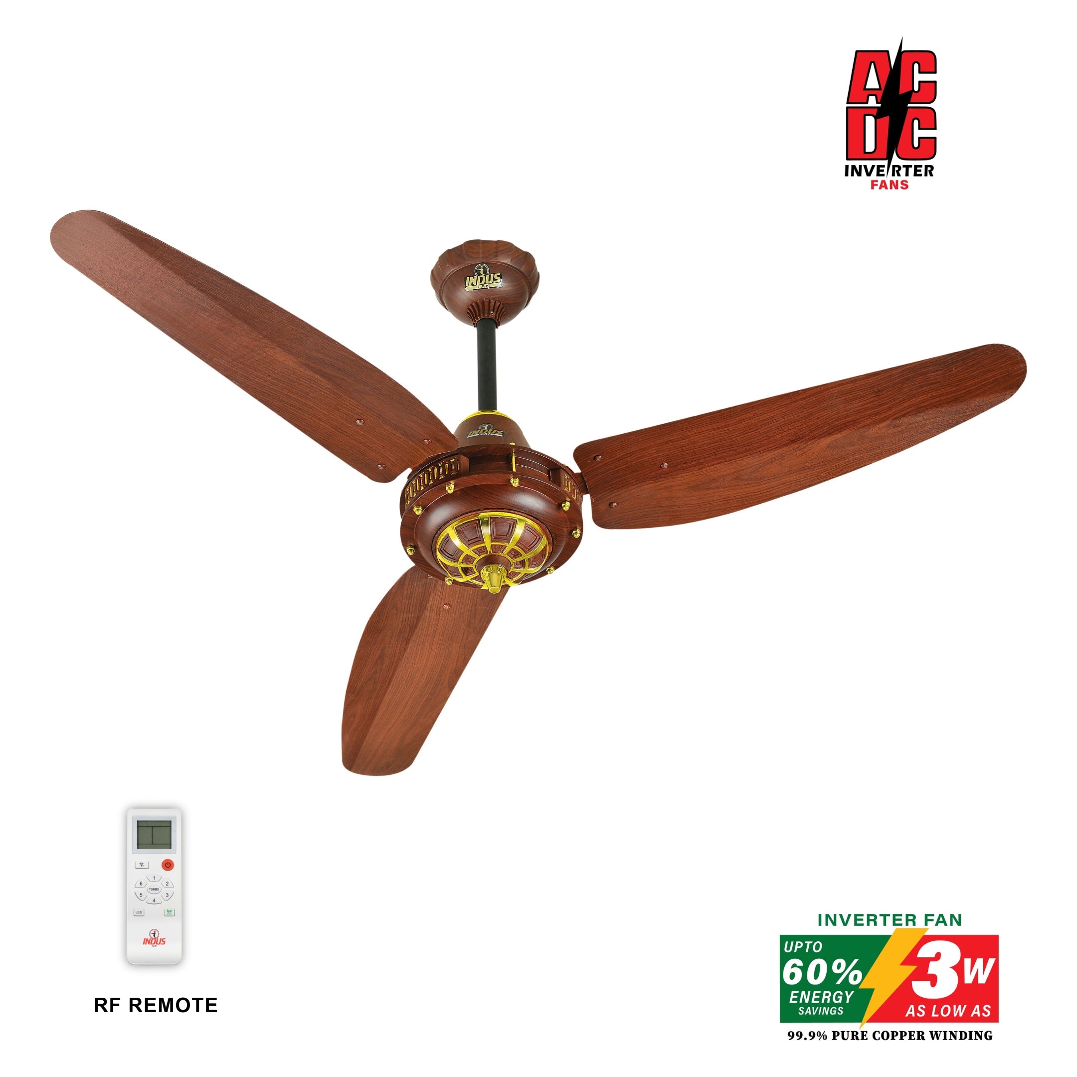 Antique Model-P Ceiling Fan (AC DC Solar Fans)