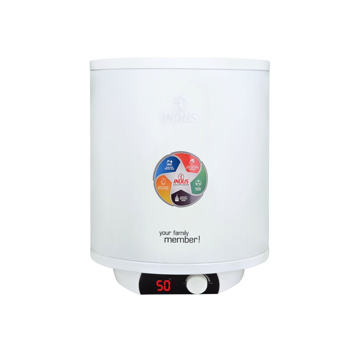 Indus Electric Geyser with Digital Display – 30L, 40L & 50L