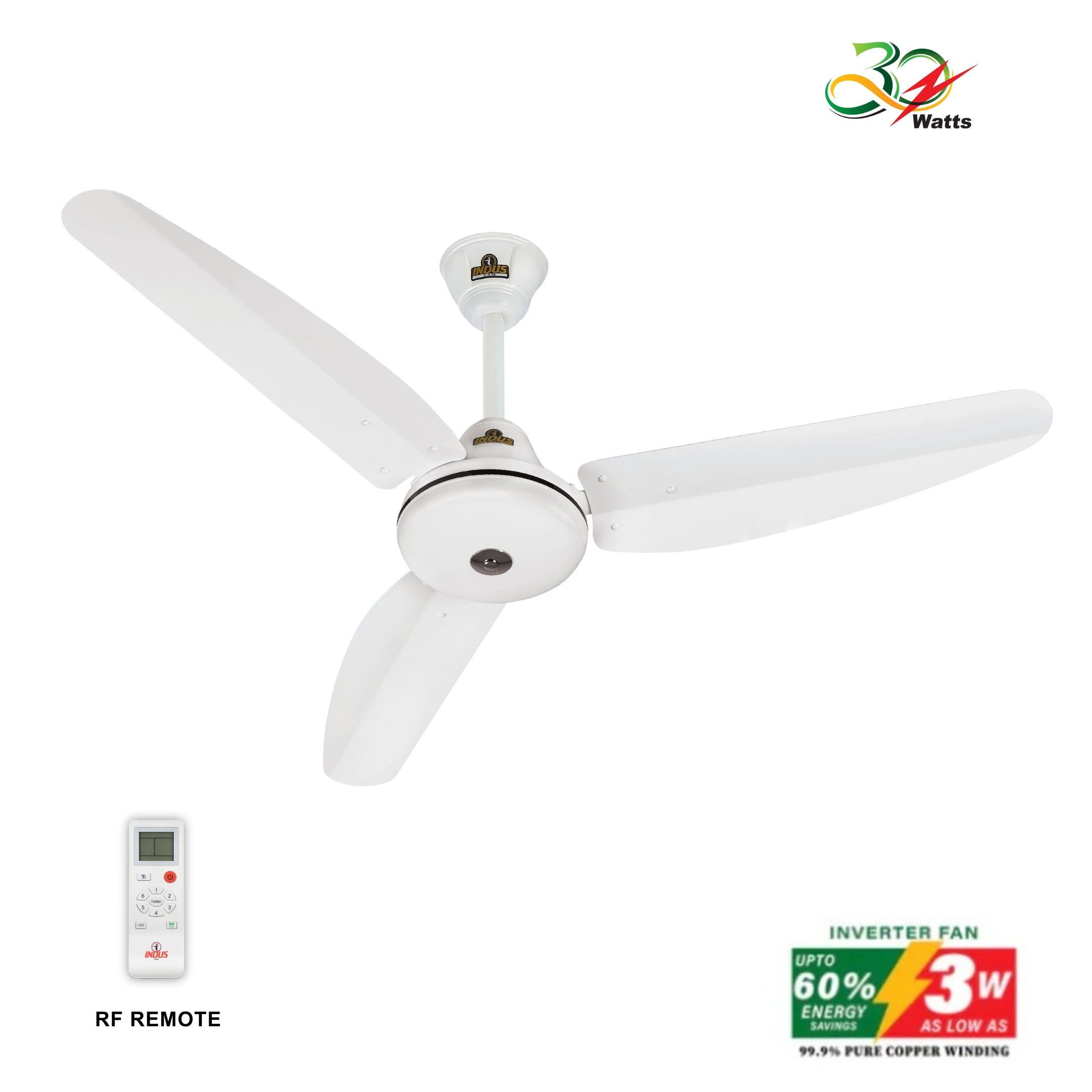 Supreme Model Ceiling Fan (30-Watt Inverter)