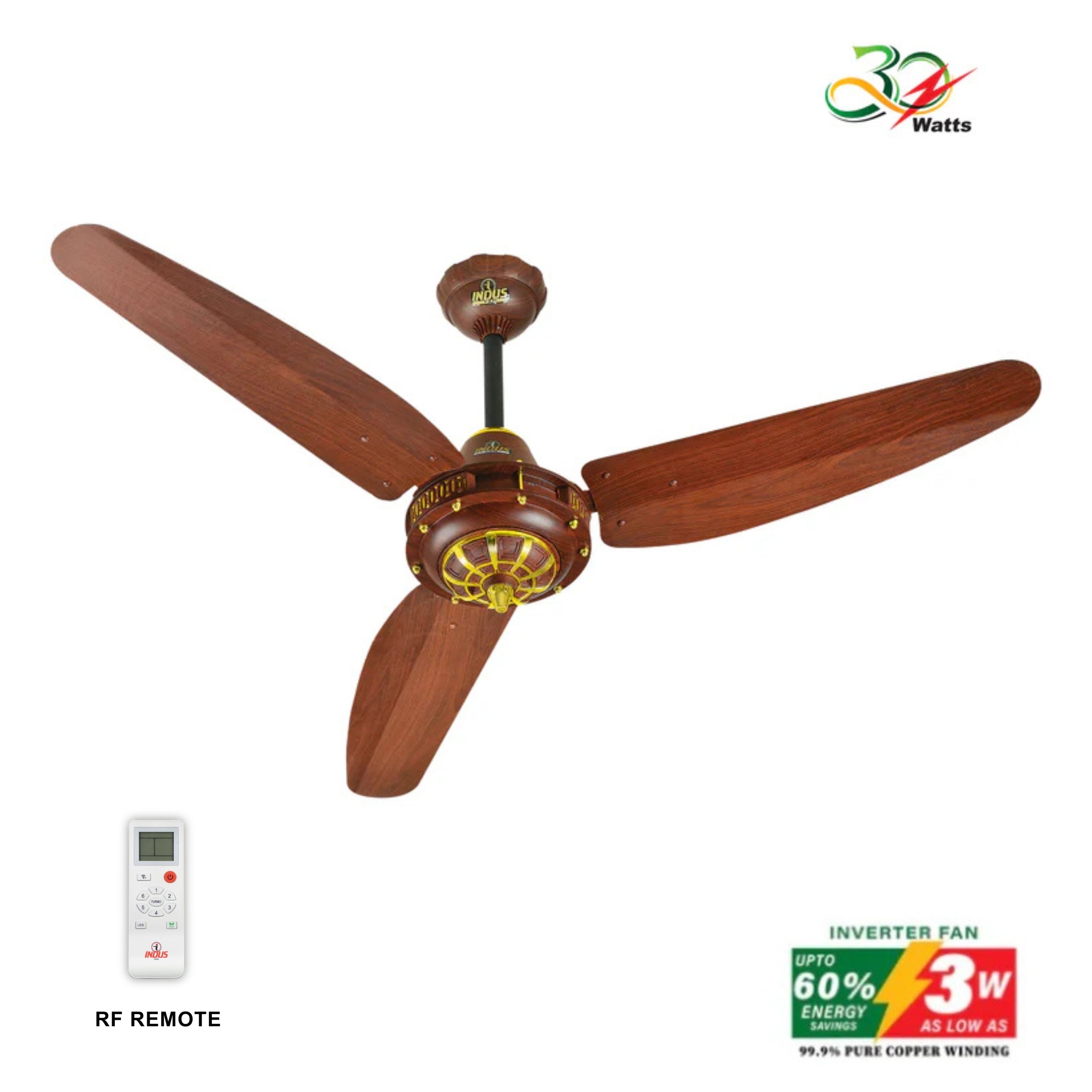 Antique Model Plus Ceiling Fan (30-Watt Inverter Fans)
