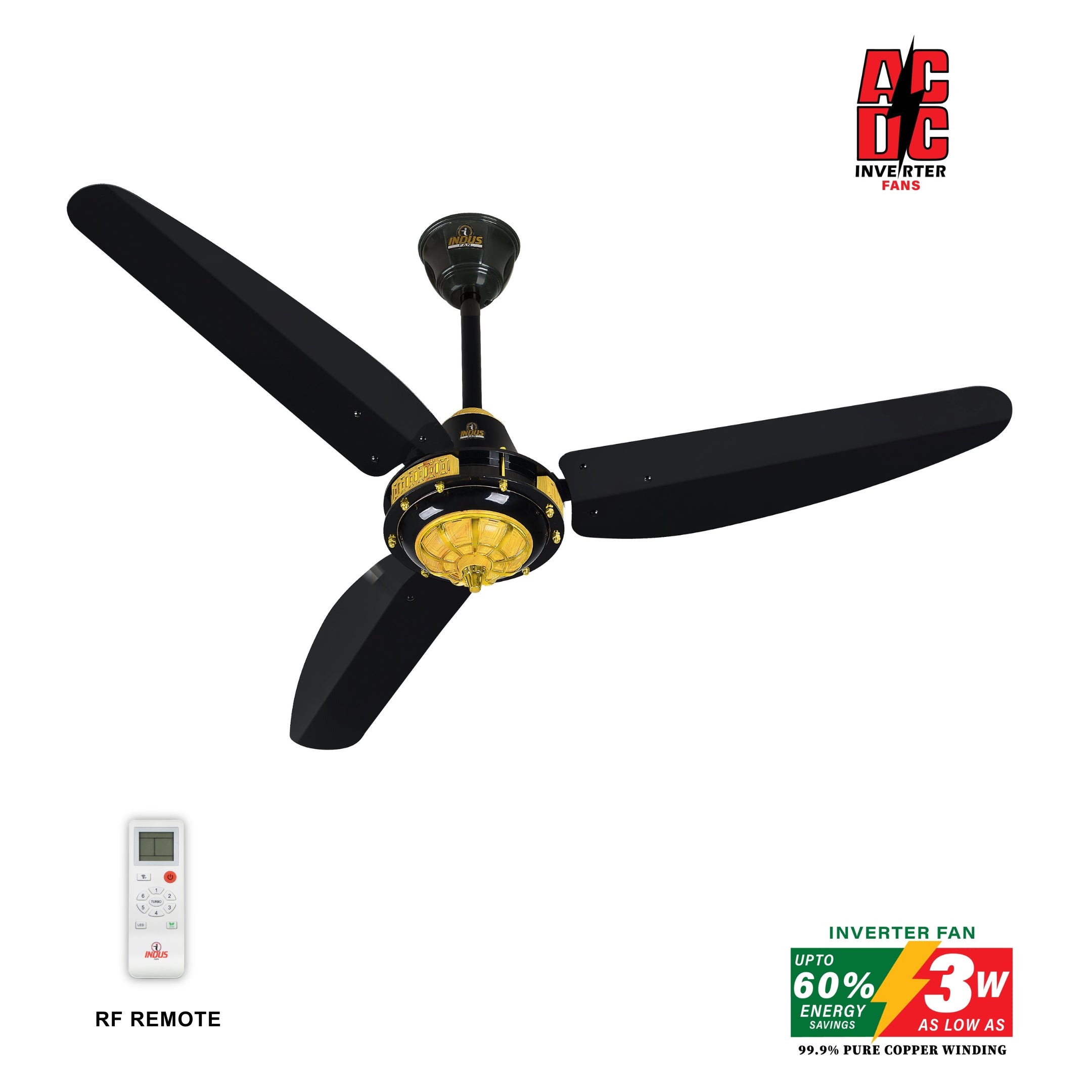 Antique Model Ceiling Fan (AC DC Solar Fans)
