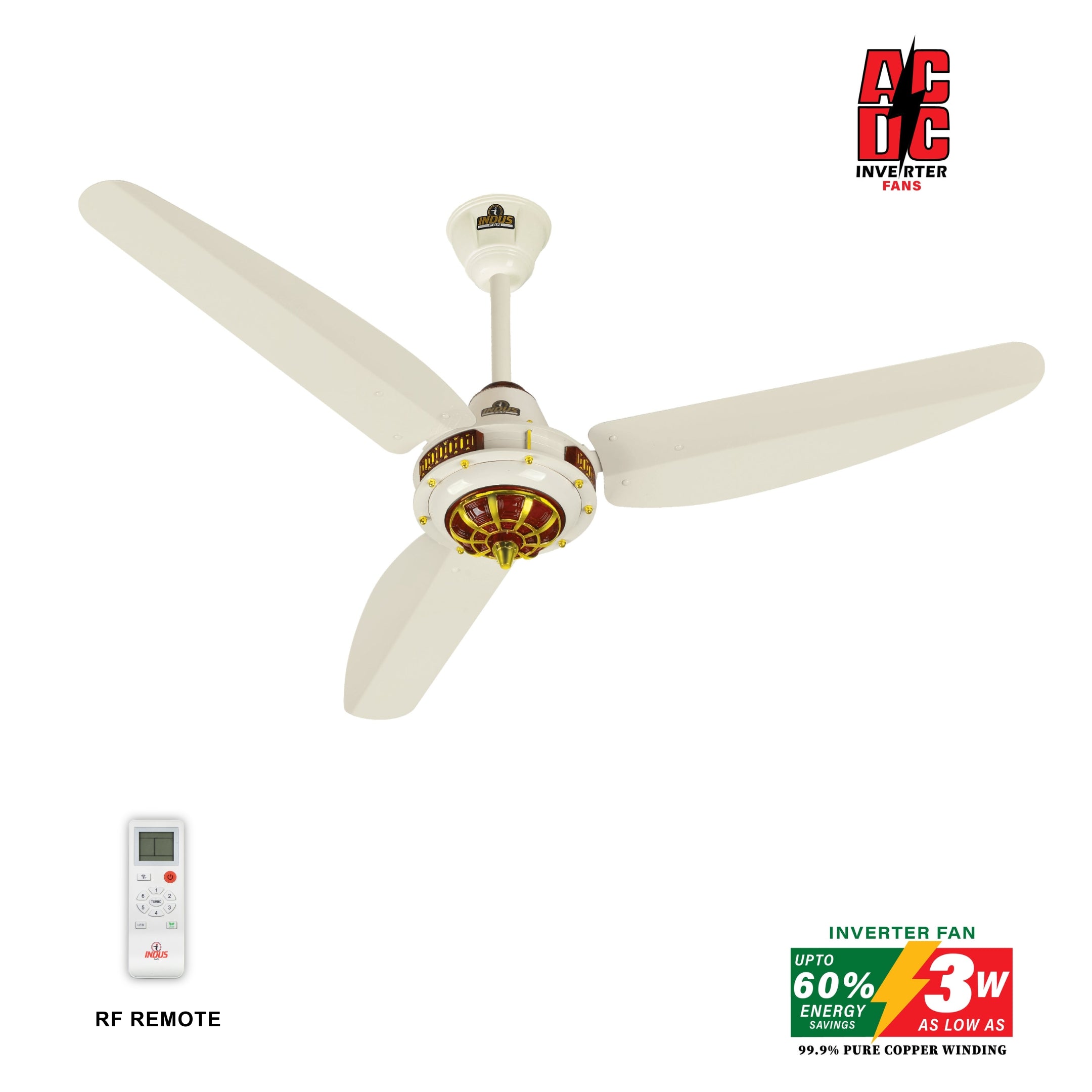 Antique Model Ceiling Fan (AC DC Solar Fans)