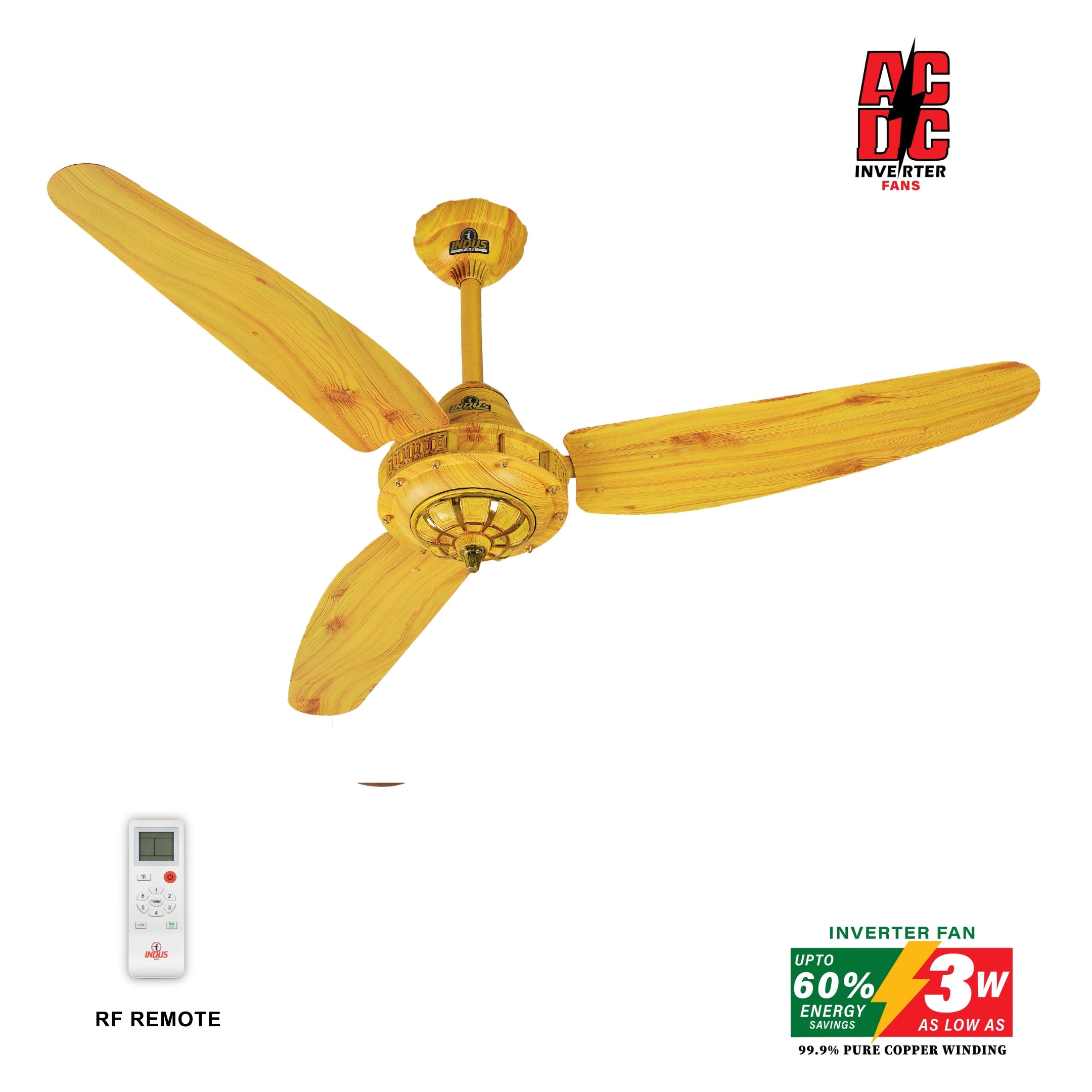Antique Model-P Ceiling Fan (AC DC Solar Fans)