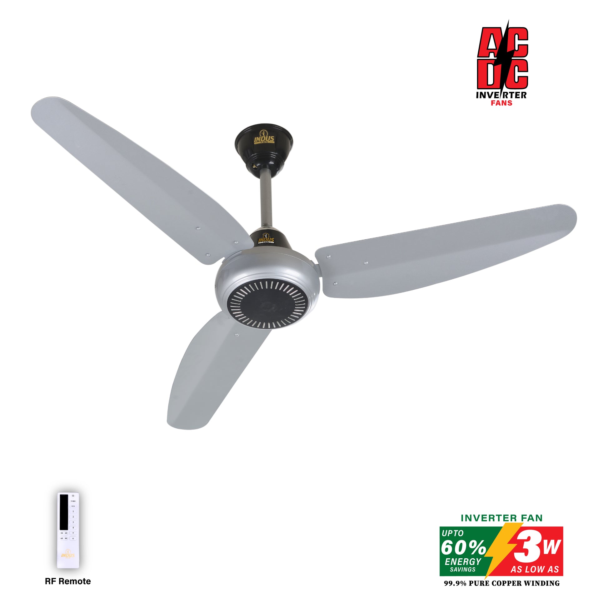 Sparkle Model Ceiling Fan (AC DC Solar Fan) – Indus Home Appliances