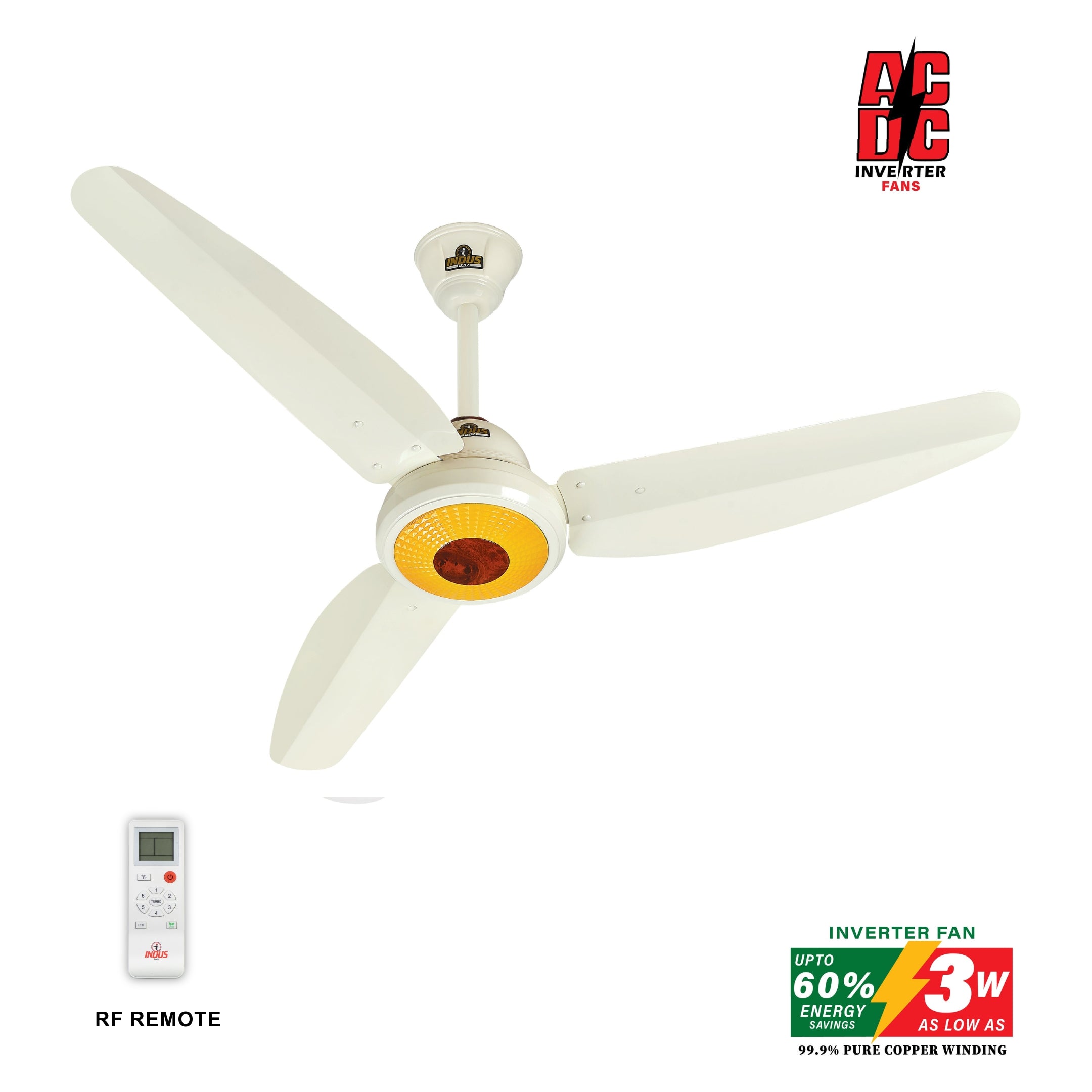 Prime Model Ceiling Fan (AC DC Solar Fan)