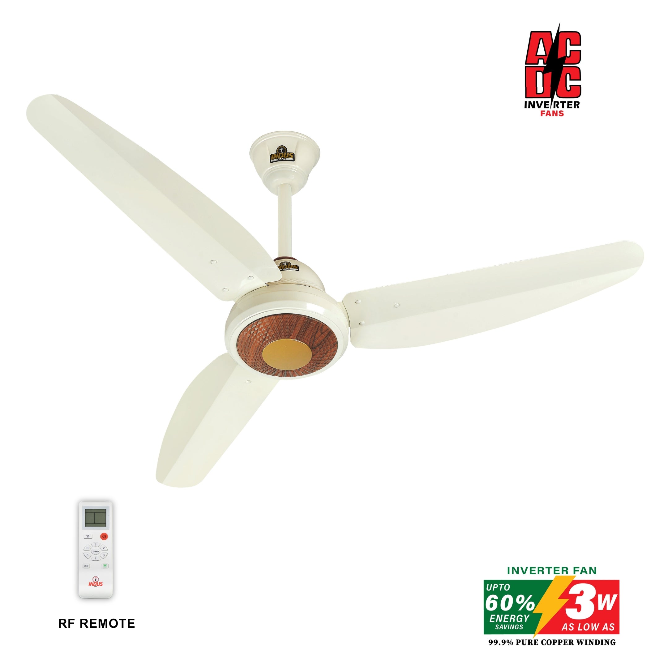 Prime Model Ceiling Fan (AC DC Solar Fan)